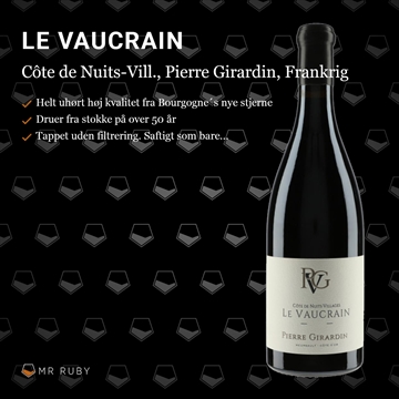 2022 Cote de Nuits Villages Le Vaucrain, Pinot Noir, Pierre Girardin, Frankrig